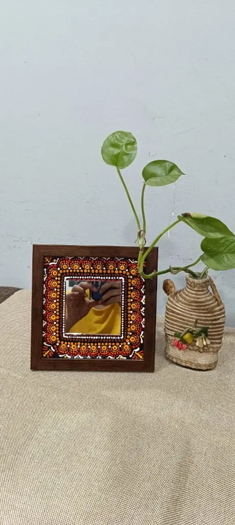 Reflecting Harmony-Square Mandala mirror.