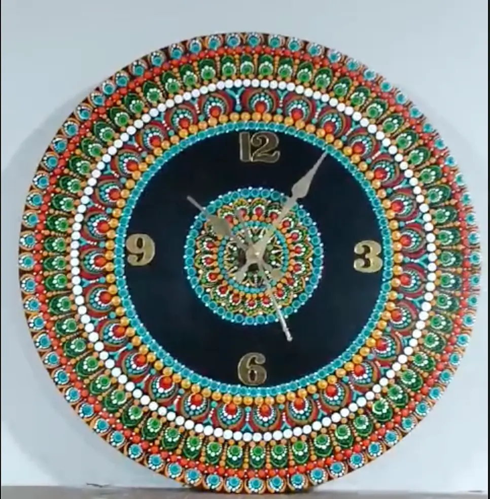 Mandala Art Clock – Where Art Meets Time!