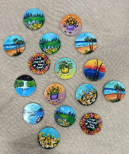 Hand painted Fridge Magnets