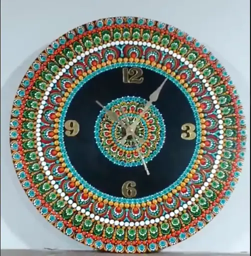 Mandala Art Clock – Where Art Meets Time!